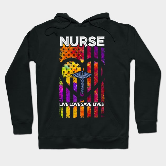 Nurse Live Love Hoodie by zellaarts